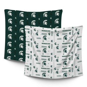 NCAA Michigan State Spartans Home & Away Baby Blanket - 2pk - 1 of 1