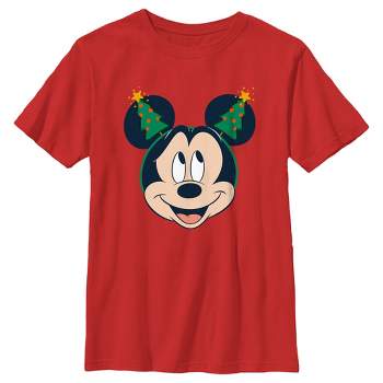 Boy's Mickey & Friends Christmas Tree Ears T-Shirt