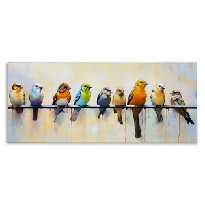 Stupell Industries Modern Birds Perched, 24" x 10" - 1 of 4