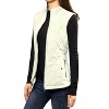 Allegra K Women's Stand Collar Lightweight Gilet Quilted Zip Vest - 2 of 4