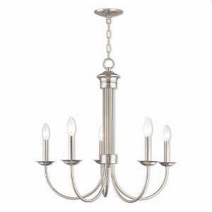 Livex Lighting Estate 5 - Light Chandelier in  Polished Nickel - 1 of 4