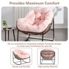 MOONMISS Outdoor Rocking Chair, Patio Oversized Wicker Egg Rocking Chair,Indoor & Outdoor Comfy Rocker Chair with Thick Cushion - 3 of 4