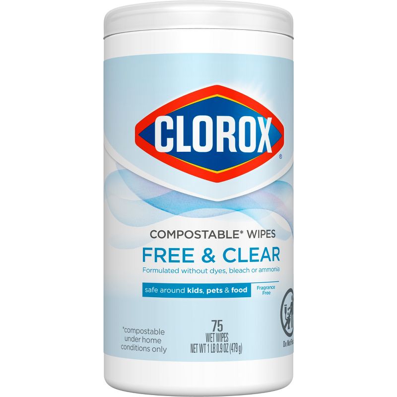 Clorox Free &#38; Clear Wipes - 75ct, 3 of 22
