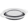 Collapsible Colanders (Strainers) for Fruit Vegetable Food Sizes 8" - 2 Quart (grey) - 2 of 4