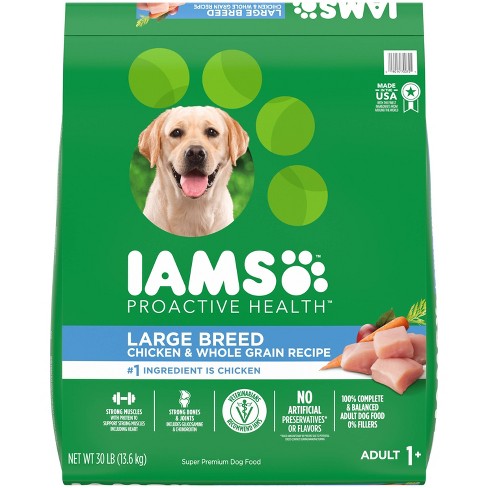 Iams Proactive Health Chicken And Whole Grain Flavor Large Breed Adult Dry Dog Food 30lbs Target