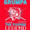 Women's Design By Humans Grumpa Man Myth Fishing Legend By HoangCathrine Racerback Tank Top - 2 of 2