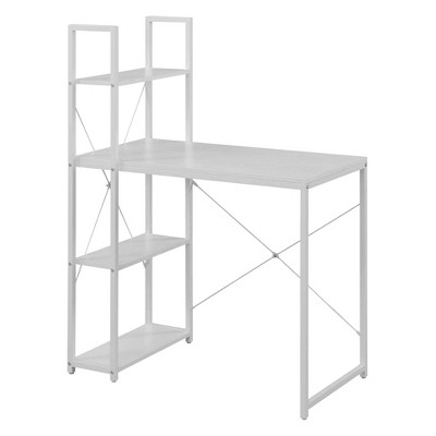 Designs2Go Office Workstation with Shelves White - Breighton Home