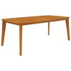 vidaXL Garden Table Natural wood color Solid Acacia wood Large Durable - 2 of 4