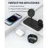 HANPURE Wireless Charging Station 3 in 1 Magnetic Foldable Charger Stand for iPhone 12-16 Pro/Max/Plus AirPods Pro 2/3/4 Black - 2 of 4