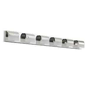 VYNXARIA Chrome Wall Lights, Modern 6-Light Vanity Fixture for Bathroom and Mirror - 1 of 4