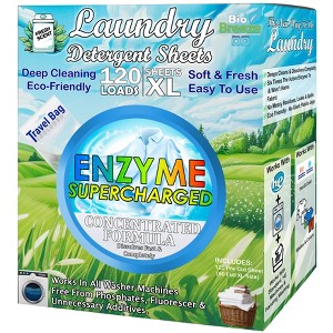 5 Star Super Deals Laundry Detergent Sheets (120 Loads) Liquidless, Eco-Friendly, Hypoallergenic, & Enzyme-Based Stain Removal - 1 of 4