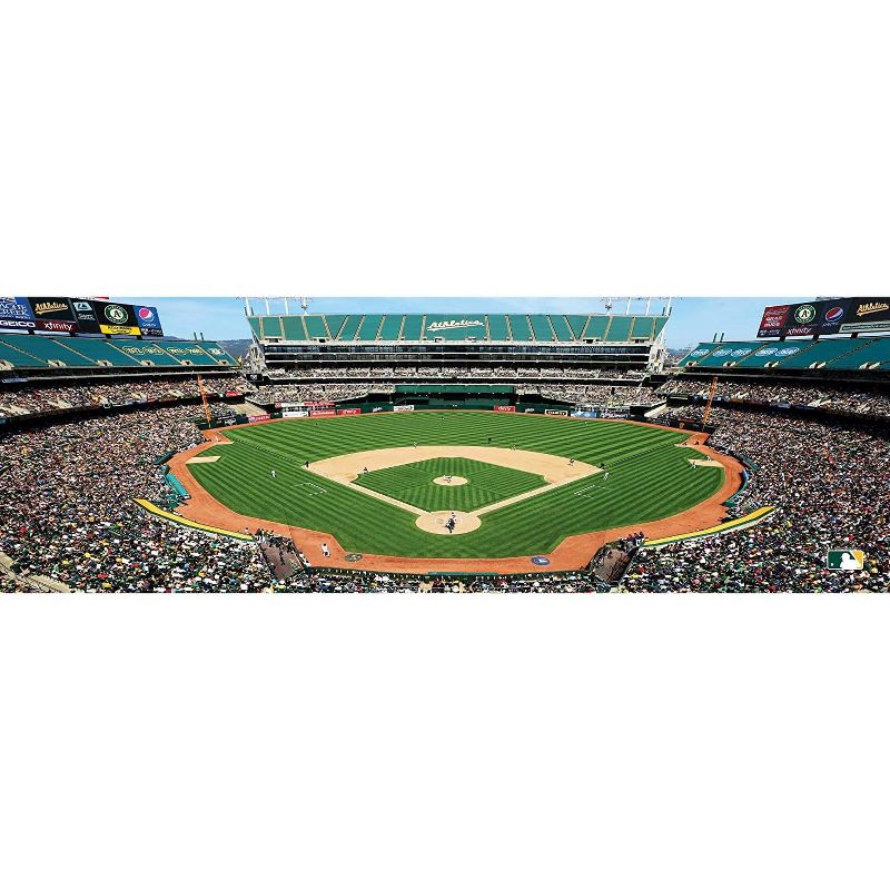 MasterPieces Inc Oakland Athletics Stadium MLB 1000 Piece Panoramic Jigsaw Puzzle, 2 of 4