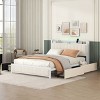 LED Bed Frame Queen,Metal Bed Frame Queen,Queen Size Bed Frame With Headboard And Storage,Bed Frame With Charging Ports-Cuddlewood - 2 of 4