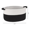 REGALWOVEN 2 Pack Woven Handles Shelf Closet Storage Basket - 2 of 4