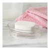 iDesign Soap Dish for Bathroom Sink - Elevated Oval Stand for Countertop - Clear - 4 of 4
