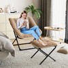 Saucer Chair, Plush Comfy Seat with Non-Slip Base, XL Foldable Lounge Chair for Teens and Adults, Accent Chair for Bedroom Dorm - 2 of 4