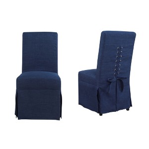 Set of 2 Hayden Dining Room Parsons Chair Blue - Picket House Furnishings