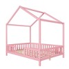 Merax Montessori Floor Bed with Canopy and Full Safety Railings - 4 of 4