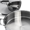 BergHOFF Professional Tri-Ply 18/10 Stainless Steel 11" Saute Pan with Stainless Steel Lid 4.6Qt. - 2 of 4