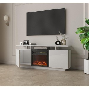 NicBex TV Stand for 70 Inch TV with Starage Space,TV Entertanment Center with Electric Fireplace,Modern TV Console Table for Living Room - 1 of 4