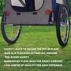 COWLOWN Red Breathable Mesh Dog Cart with 3 Entrances, Folding Pet Carrier Wagon, Bicycle Carrier for Medium and Small Sized Dogs - 3 of 4