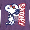Girls' - Peanuts - Graffiti Snoopy Fitted Short Sleeve Graphic T-Shirt - 2 of 4