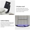 PU Leather 270° Power Swivel Recliner with USB Charging, Hidden Arm Storage, Cup Holders, 360¡ã Swivel Tray Table, Phone Holder and LED Light Strip - 4 of 4