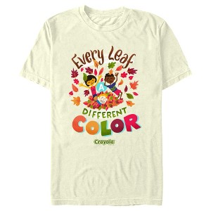 Men's Crayola Every Leaf Different Color T-Shirt - 1 of 4