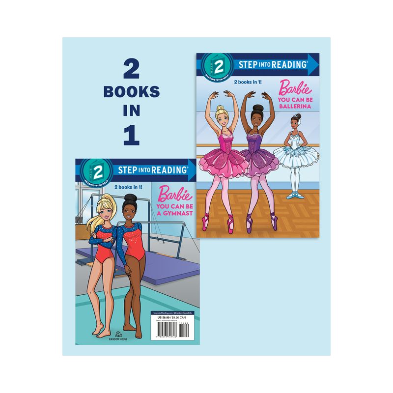 You Can Be a Ballerina/You Can Be a Gymnast (Barbie) - (Step Into Reading) by  Random House (Paperback), 1 of 2