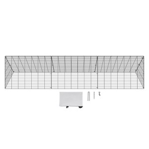 VEVOR Chicken Tunnels, 118.1 x 28 x 24.2 inch (LxWxH) Chicken Tunnels for Yard, Portable Chicken Tunnels for Outside Easy Installation - 1 of 4
