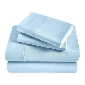 700-Thread Count Egyptian Cotton Deep Pocket Sheet Set by Blue Nile Mills - 1 of 4