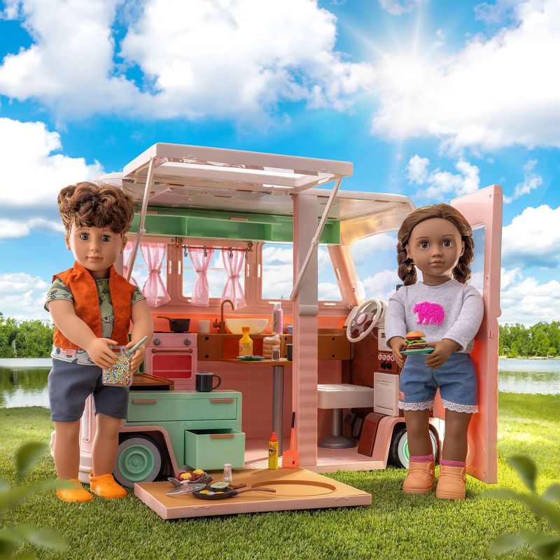 Our Generation Country Cruising RV Camper Vehicle Playset for 18&#34; Dolls, 4 of 22
