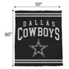 NFL Dallas Cowboys Midnight Logo Cozy Knit Blanket - 2 of 3