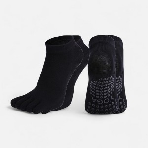 Anna-Kaci Women's 2-Pack Five-Toe Non-Slip Ankle Socks with Grip Soles for Yoga Pilates and Barefoot Stability - 1 of 1