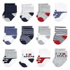 Hudson Baby Cotton Rich Baby Terry Socks 24-Pack, Mom  Dad Boy Navy Red - 2 of 3