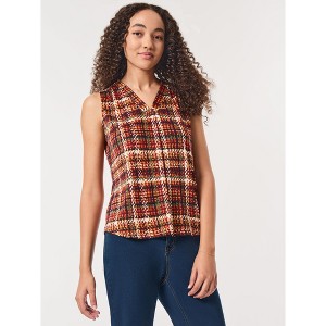 Jones New York Printed Sleeveless V-Neck Top - 1 of 3