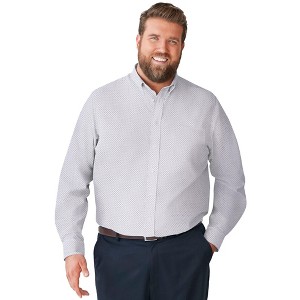 KingSize Men's Big & Tall Tall Wrinkle-Free Long-Sleeve Dress Shirt Tall - 1 of 4