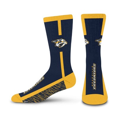 NHL Nashville Predators Rise Up Crew Socks - Large