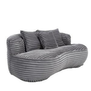 SYFERLORY COOLMORE Bean Bag sofa Lazy Sofa Durable Comfort Lounger High Back Bean Bag Chair Dark Gray - 1 of 1