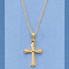 Ross-Simons Child's 14kt Yellow Gold Cross Pendant Necklace With Diamond Accent Size 15 - 2 of 4