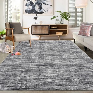 Area Rug, Living Room Machine Washable Rug, Modern Abstract Non-Slip Bedroom Rug, Solid Area Rug Home Decor - 1 of 4