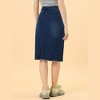 INSPIRE CHIC Women's Casual High Waist Back Slit Short Denim Skirts - 4 of 4