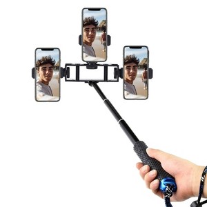 Vivitar Triple Smartphone Mount Adapter for Tripods Monopods Selfie Sticks - 1 of 4