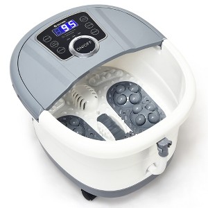 Costway Portable Multi-function Electric Foot Spa Bath Shiatsu Roller Motorized Massager Grey - 1 of 4