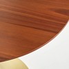 Buylateral Seats 4 Hillboro Modern Round Pedestal Base Dining Table - 4 of 4