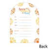 Big Dot of Happiness Here Comes The Son Baby Shower Invitations, Boy Boho Party You're Invited Fill-Ins, Flat Invite Cards with Envelopes - Set of 12 - 4 of 4