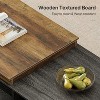 Tribesigns 47"-78" Extendable Farmhouse Coffee Table, 2-Drawer Rectangle Coffee Storage, Wood Convertible Center Table for Living Room - 4 of 4