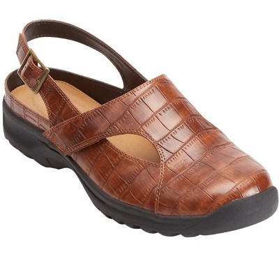 Comfortview Women's Wide Width The Annora Water Friendly Sandal - 8 M,  Brown : Target