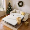 Mjkone Queen Size Pull Out Sofa Bed, 2-in-1 Convertible Sleeper Sofa Bed with Memory Foam Mattress - 2 of 4