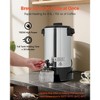 VEVOR Commercial Coffee Urn, 30 Cup 4.5 L Hot Beverage Dispenser with Dripless Faucet, Quick-Brewing Commercial Coffee Maker, Silver - 3 of 4